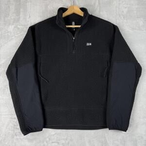 Mountain Hardwear Women HICAMP Heavy Fleece Half Zip Sz M Outdoor Hike Gorpcore